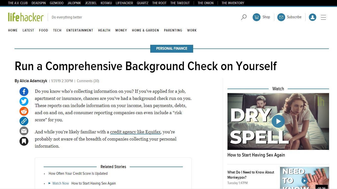 Run a Comprehensive Background Check on Yourself - Lifehacker